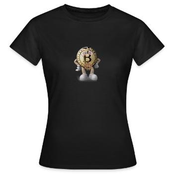 Bitcoin Dude - Frauen T-Shirt - Schwarz - Vorne - AI Model Female 172 dark (172cm)
