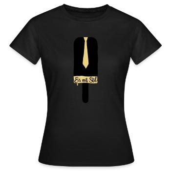 Eis mit Stil - Frauen T-Shirt - Schwarz - Vorne - AI Model Female 172 dark (172cm)