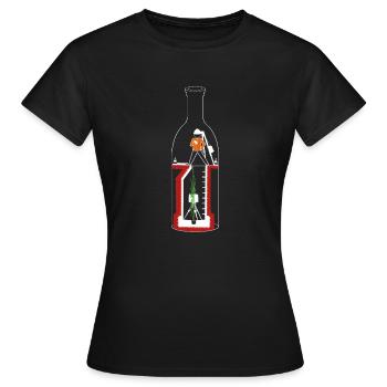Vermesser Scan - Frauen T-Shirt - Schwarz - Vorne - AI Model Female 172 dark (172cm)