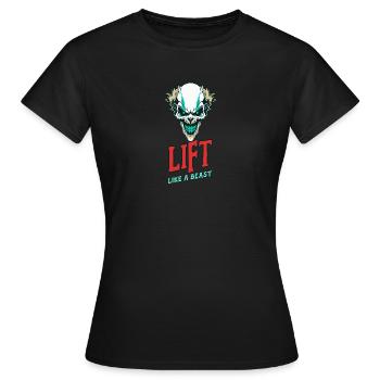 Heben Sie wie ein Biest - Frauen T-Shirt - Schwarz - Vorne - AI Model Female 172 dark (172cm)