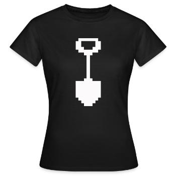 schaufel pixel - Frauen T-Shirt - Schwarz - Vorne - AI Model Female 172 dark (172cm)