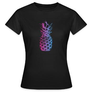 ananas - T-shirt Femme - noir - Devant - AI Model Female 172 dark (172cm)