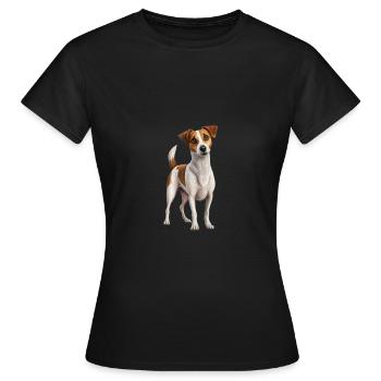 JOLI CHIEN - T-shirt Femme - noir - Devant - AI Model Female 172 dark (172cm)