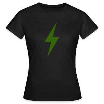 Electricity - Women's T-Shirt - black - Front - AI Model Female 172 dark (172cm)