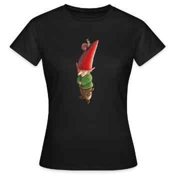 Netter kleiner Kobold - Frauen T-Shirt - Schwarz - Vorne - AI Model Female 172 dark (172cm)