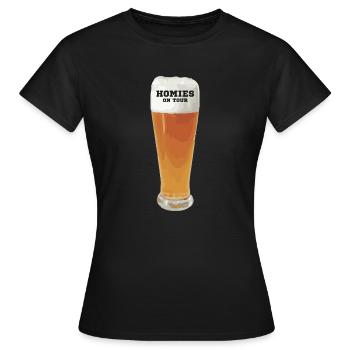 Homies on Tour - Frauen T-Shirt - Schwarz - Vorne - AI Model Female 172 dark (172cm)