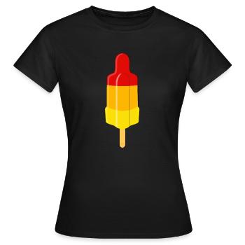 fusée solo - T-shirt Femme - noir - Devant - AI Model Female 172 dark (172cm)