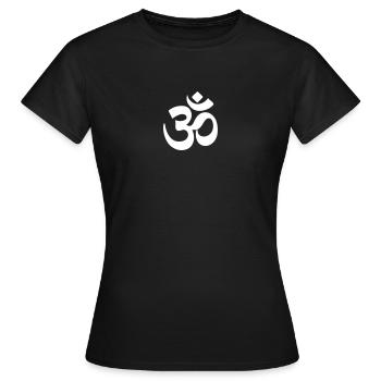 OM - T-shirt Femme - noir - Devant - AI Model Female 172 dark (172cm)