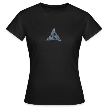 Nœud celte - T-shirt Femme - noir - Devant - AI Model Female 172 dark (172cm)