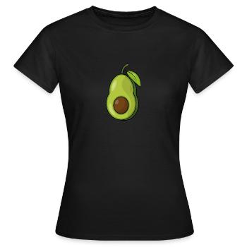 AVOCADO - Women's T-Shirt - black - Front - AI Model Female 172 dark (172cm)