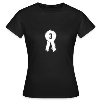 Medaille Platz 3 - Frauen T-Shirt - Schwarz - Vorne - AI Model Female 172 dark (172cm)
