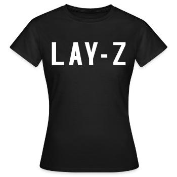 Paresseux fatigué fatigué dire - T-shirt Femme - noir - Devant - AI Model Female 172 dark (172cm)