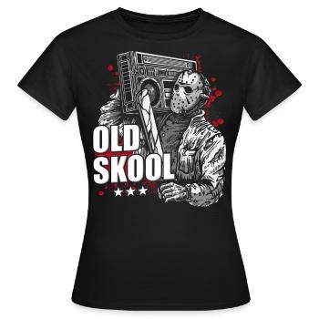 chemise old school hip hop old school - T-shirt Femme - noir - Devant - AI Model Female 172 dark (172cm)
