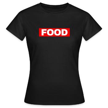 Tshirt FOOD - T-shirt Femme - noir - Devant - AI Model Female 172 dark (172cm)