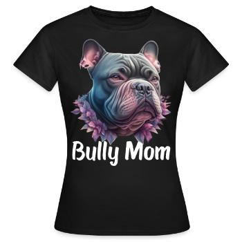 Maman Américaine Bully - T-shirt Femme - noir - Devant - AI Model Female 172 dark (172cm)