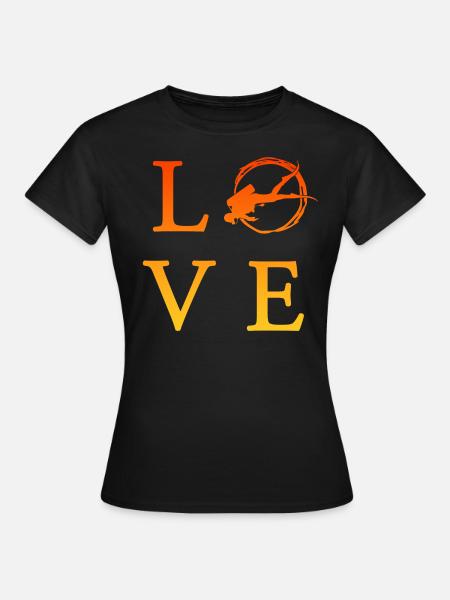 tauchen - Frauen T-Shirt - Schwarz
