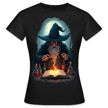 Meister der Zauberei - Frauen T-Shirt - Schwarz - Vorne - AI Model Female 172 dark (172cm)