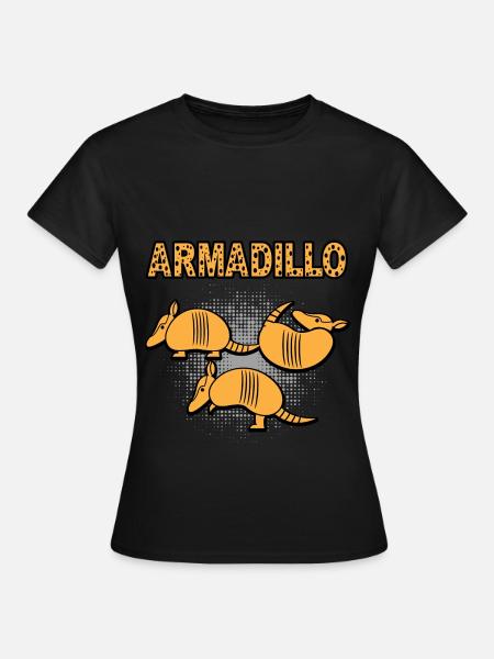 Armadillo Gürteltier - Frauen T-Shirt - Schwarz