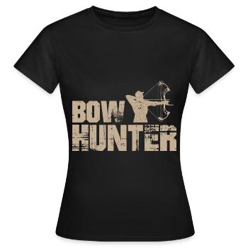 Compound Bogen Jagd Hirsche Sport Jäger Hobby - Frauen T-Shirt - Schwarz - Vorne - AI Model Female 172 dark (172cm)