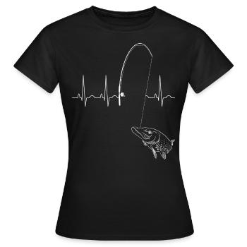brochet - T-shirt Femme - noir - Devant - AI Model Female 172 dark (172cm)