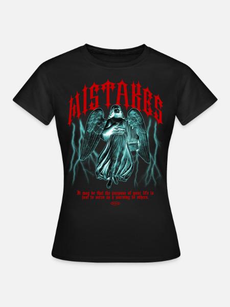 Engel des Irrtums - Frauen T-Shirt - Schwarz