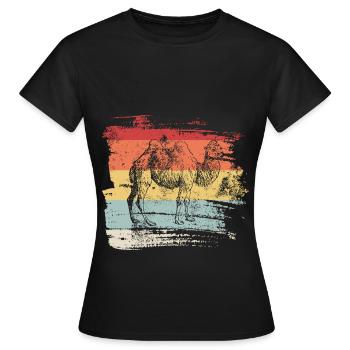chameau - T-shirt Femme - noir - Devant - AI Model Female 172 dark (172cm)