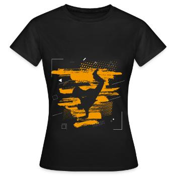 Résumé de breakdance - T-shirt Femme - noir - Devant - AI Model Female 172 dark (172cm)
