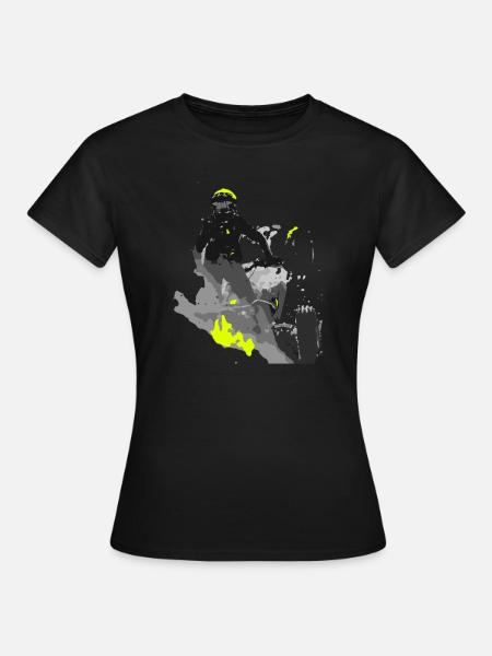 Quad abstrakt - Frauen T-Shirt - Schwarz