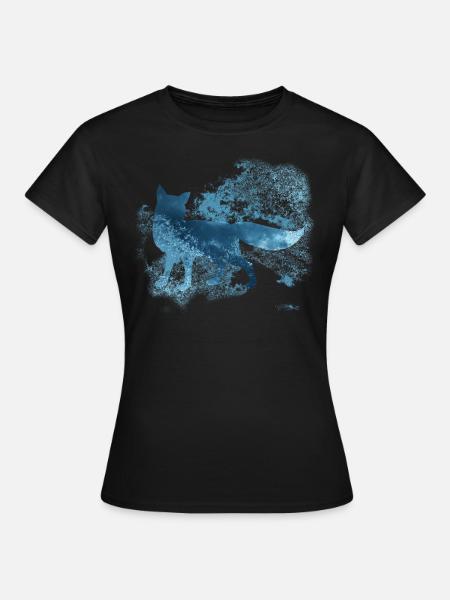Fox glacé - hiver du renard arctique - T-shirt Femme - noir