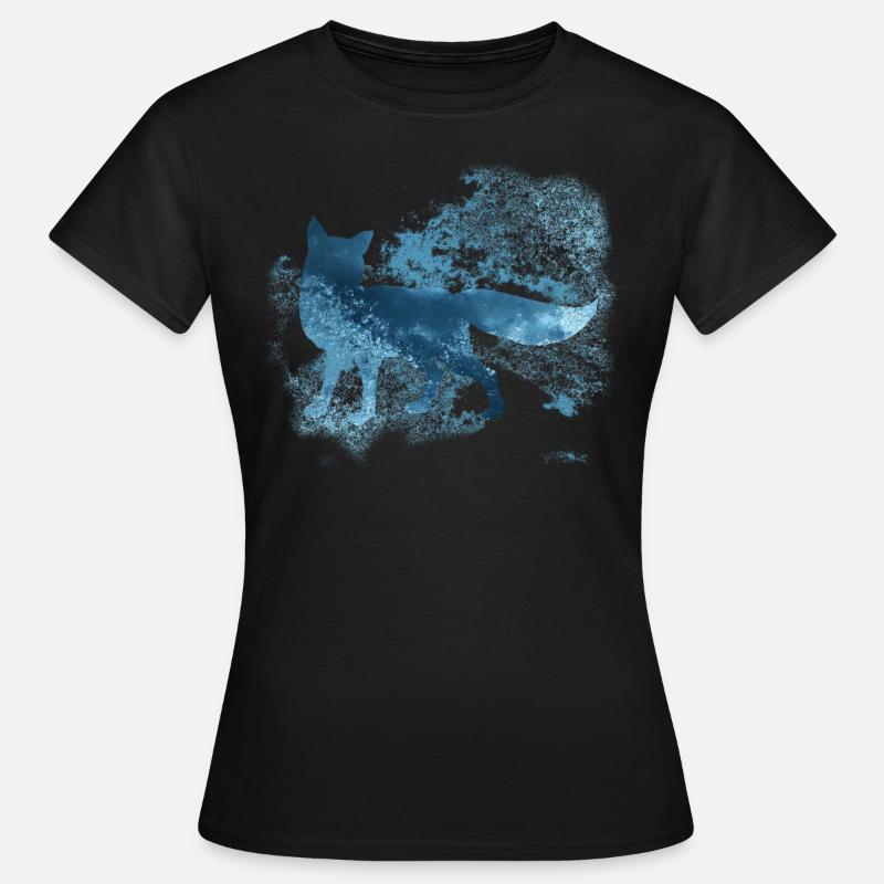 Icy Fox - arctic Fox winter - Women's T-Shirt - black