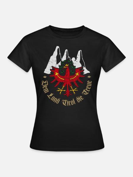 Dem Land Tirol die Treue - Frauen T-Shirt - Schwarz