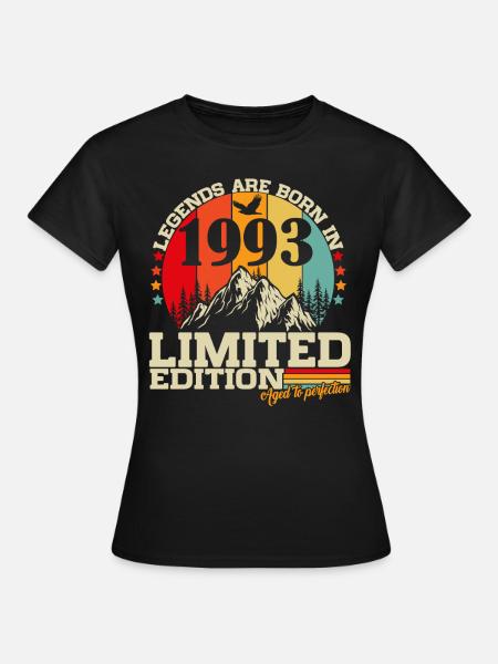 Vintage 1993 Vintage Retro Cadeau d’anniversaire - T-shirt Femme - noir