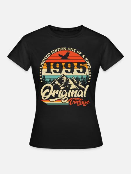 Originale 1995 Vintage Vintage Compleanno Retrò - Maglietta da donna - nero