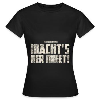 Ner Mieet ! Origines - T-shirt Femme - noir - Devant - AI Model Female 172 dark (172cm)