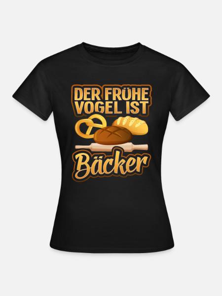 Backen Bäcker Beckerin - Frauen T-Shirt - Schwarz