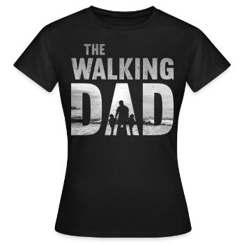 The Walking Dad Motiv - Frauen T-Shirt - Schwarz - Vorne - AI Model Female 172 dark (172cm)