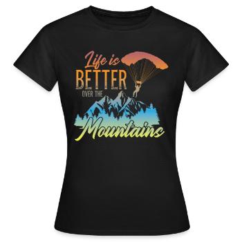 Parapente parapente parapente parapente parapente - T-shirt Femme - noir - Devant - AI Model Female 172 dark (172cm)