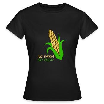 Corn on the cob - Women's T-Shirt - black - Front - AI Model Female 172 dark (172cm)