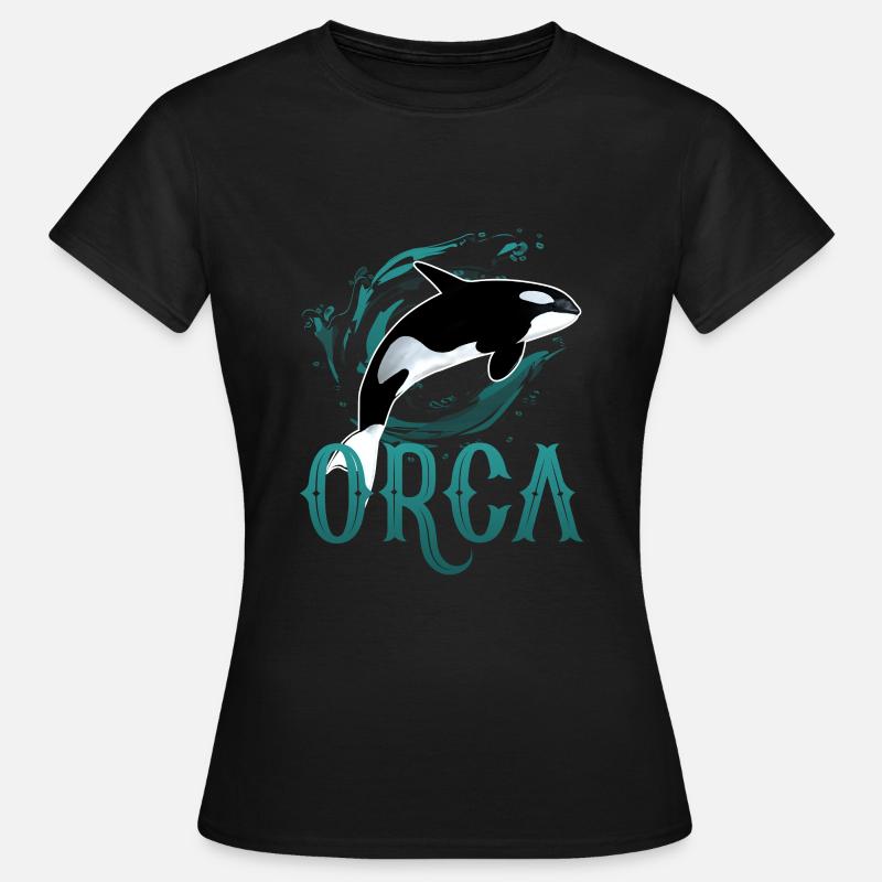 Orca - Frauen T-Shirt - Schwarz