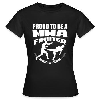 MMA - T-shirt Femme - noir - Devant - AI Model Female 172 dark (172cm)