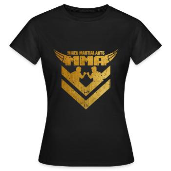 MMA - T-shirt Femme - noir - Devant - AI Model Female 172 dark (172cm)