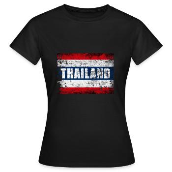 Thaïlande - T-shirt Femme - noir - Devant - AI Model Female 172 dark (172cm)