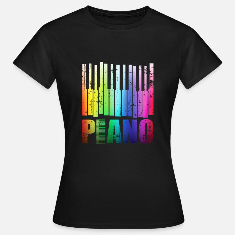 piano - Women's T-Shirt - black
