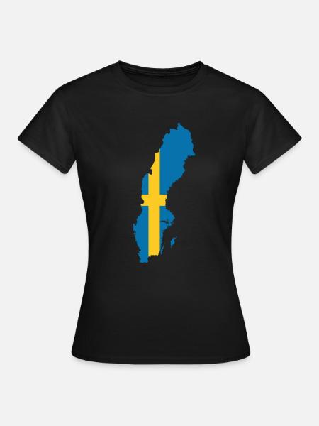 Schweden - Frauen T-Shirt - Schwarz