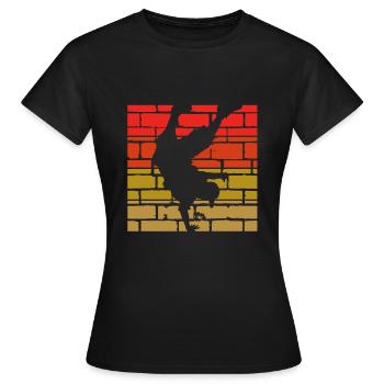 break dancing - Women's T-Shirt - black - Front - AI Model Female 172 dark (172cm)