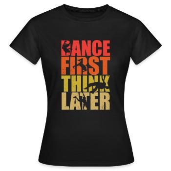 break dancing - Women's T-Shirt - black - Front - AI Model Female 172 dark (172cm)