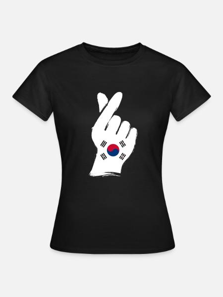 Corée du Sud - T-shirt Femme - noir
