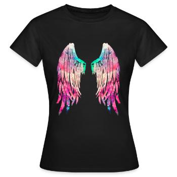 ailes d'ange - T-shirt Femme - noir - Devant - AI Model Female 172 dark (172cm)