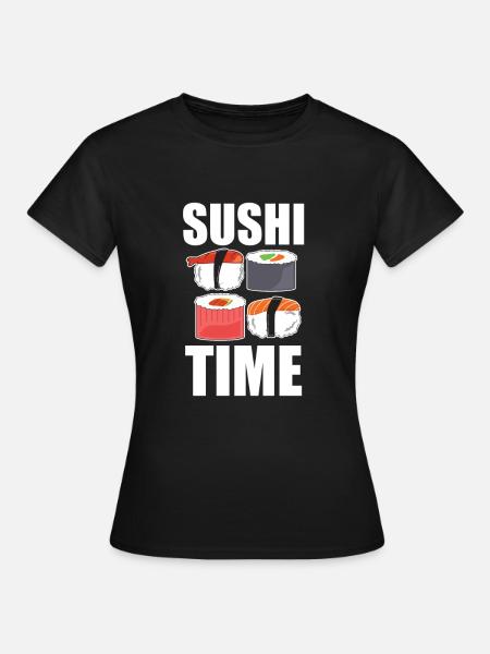Sushi - Frauen T-Shirt - Schwarz