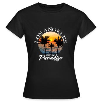 Los Angeles - Frauen T-Shirt - Schwarz - Vorne - AI Model Female 172 dark (172cm)